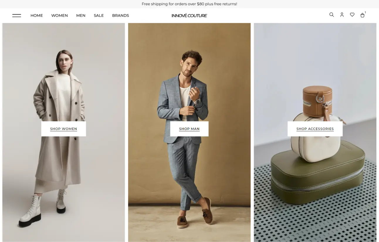 eCommerce Solutions design examples — example 3