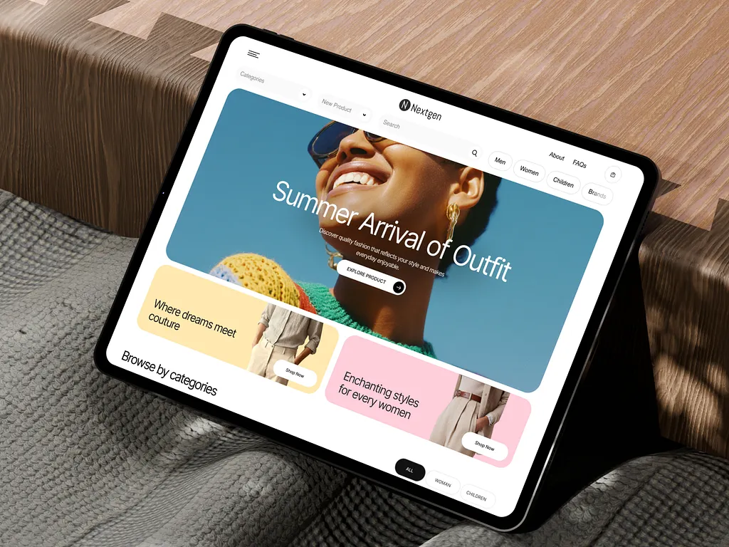 Web Development Services design examples — example 2